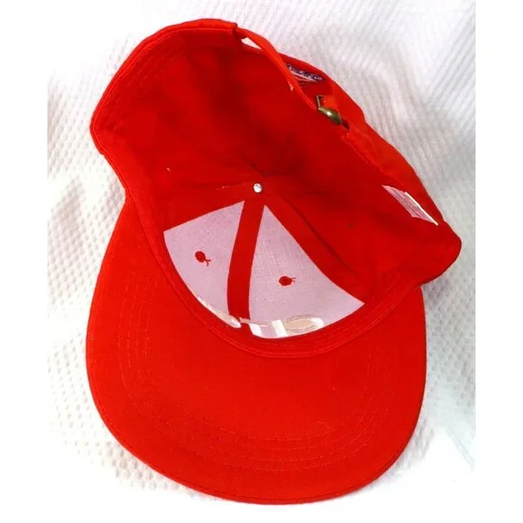 Citgo Red Adjustable Baseball Cap With Embroidered Logo For Adults - Picture 7 of 8